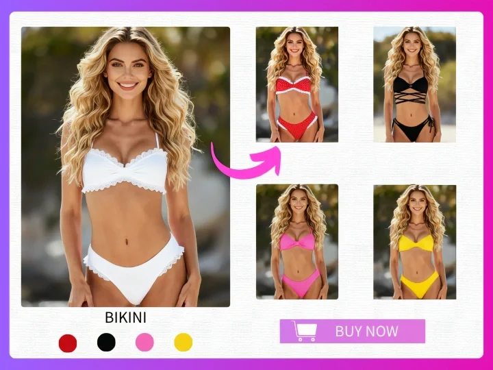 E-Commerce Product Showcase with AI Undresser