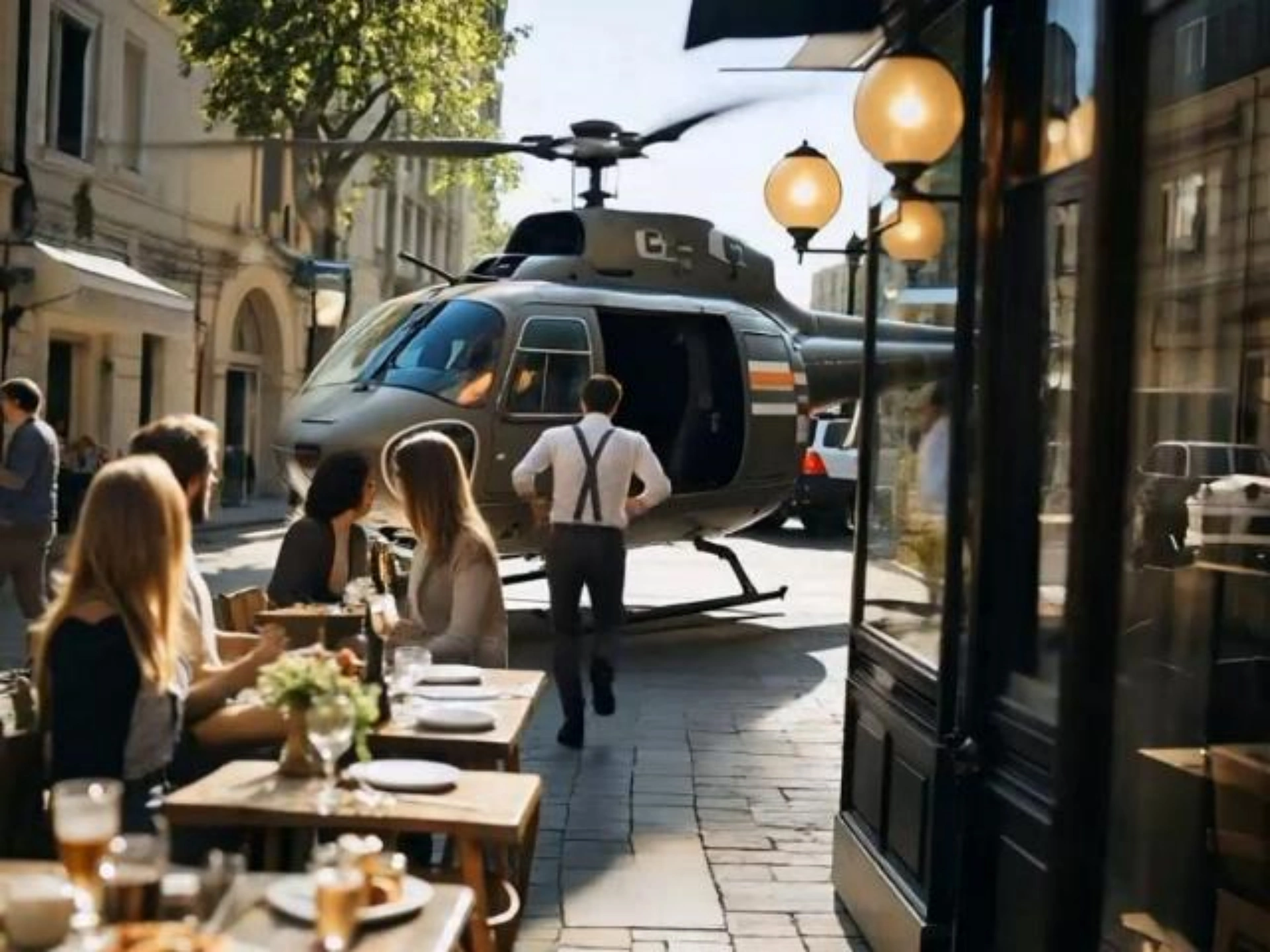 AI 直升機逃生器