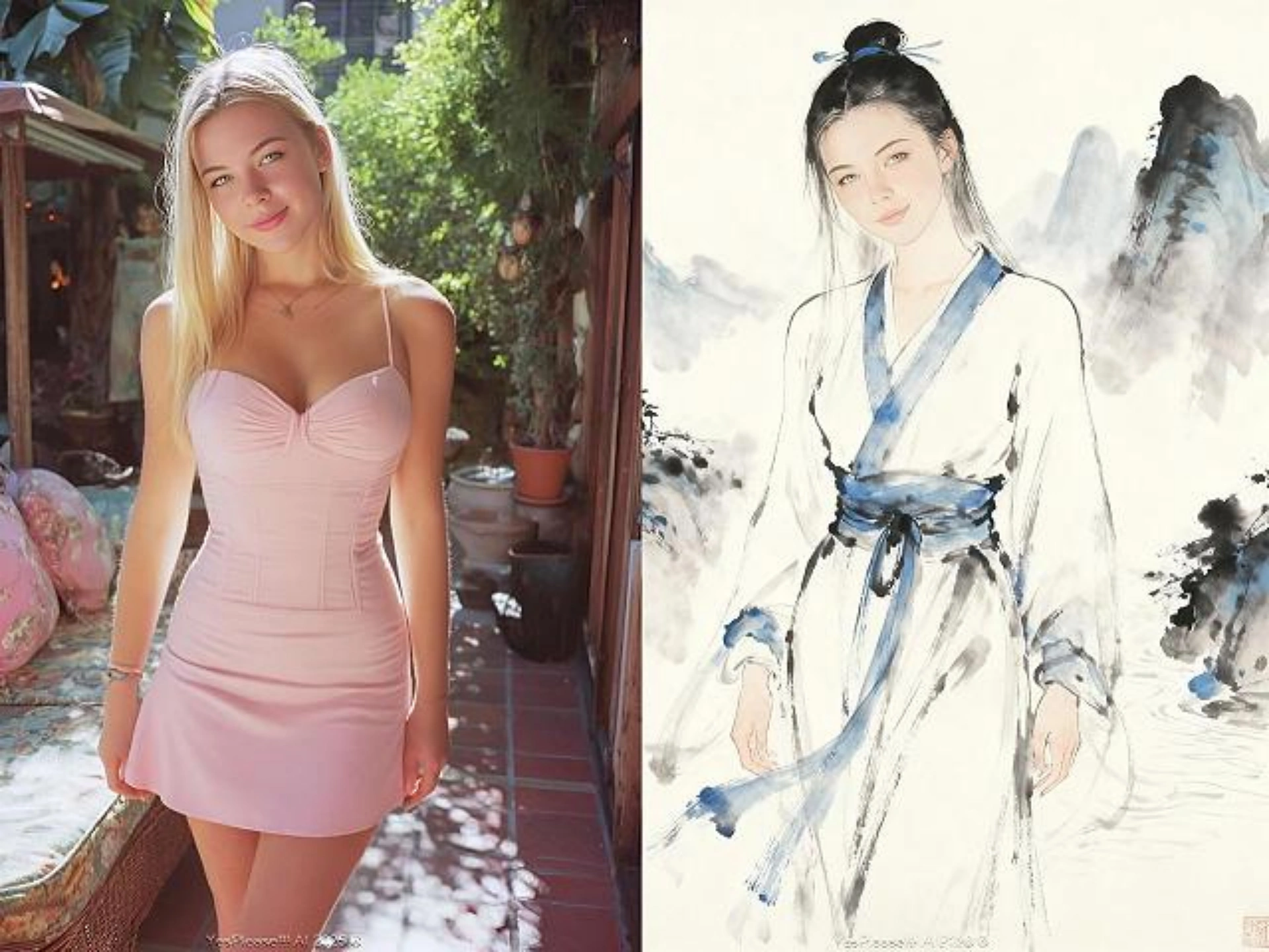 Générateur de peinture à l'encre AI