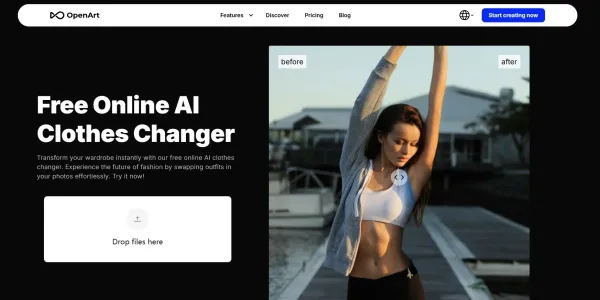 AI dress changer photo