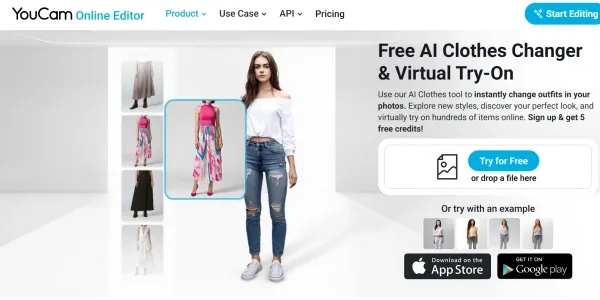 AI dress changer photo