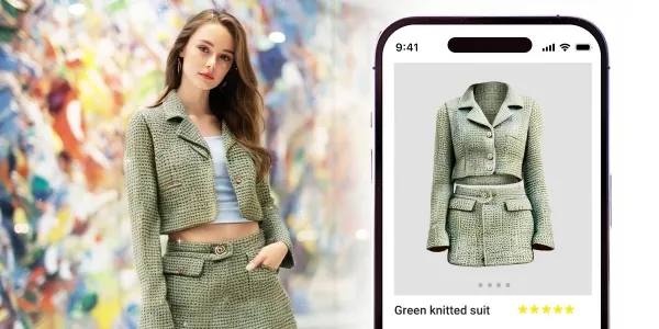 AI dress changer photo